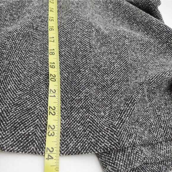 Lands End Womens Skirt Size 22W Tweed Black White Zipper Length 24" Size 22 W - Picture 9 of 9